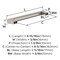 Amerock Composite 6-5/16 inch (160mm) Center-to-Center Satin Nickel Cabinet Pull, 25PK 25VMP37143G10 - alternate 2