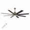 Jonathan Y Octo 66" 1-Light Contemporary Industrial Iron/Plastic Mobile-App/Remote-Controlled 6-Speed Ceiling F JYL9712B - alternate 4