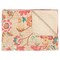 Homeroots 50" X 70" Beige Pink Orange and Green Cotton Kantha Floral Throw Throw Blanket with Embroidery 293208 - alternate 1