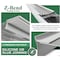 Waterlock DIY 5" Aluminum/SS Gutter Guard, High Gloss White, 1ft Sample WD-5KS-001-WHT - alternate 2