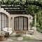 Homeroots 6' X 9' Green And Ivory Palm Leaf Indoor Outdoor Area Rug 550190 - alternate 2
