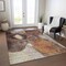 Homeroots 3' X 5' Coffee Copper And Beige Abstract Washable Indoor Outdoor Area Rug 605831 - alternate 2