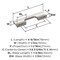 Amerock Status 3-3/4 inch (96mm) Center-to-Center Satin Nickel Cabinet Pull, 25PK 25VMP36837G10 - alternate 2