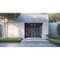 Vdomdoors Aluminum Double Doors Cynex 6777 Grey 2 Sidelights Mirrored Clear Glass Modern Painted 100x80 (W14+ CYNEX6777DEXD-GRE-W14+72+14xH80-LH-I - alternate 2