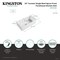 Kingston Brass 33-Inch Ceramic Apron-Front Single Bowl Farmhouse Kitchen Sink with Bottom Grid and Strainer GPKF331810 - alternate 2