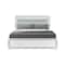 Global Furniture Usa Contemporary Glam Soleil White King Bed SOLEIL-WHITE-KB - alternate 1