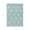 Homeroots 9' X 12' Turquoise Teal Blue And Ivory Medallion Washable Indoor Outdoor Area Rug 587774 - alternate 2