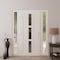 Vdomdoors Front Exterior Prehung Metal-Plastic Door Frosted Glass / MANUX 8112 White Silk / Office Commercial MANUX8112EXD-WS-W14+32+14-H80-RH-I - alternate 2