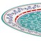 Gibson Home VIllage Vines 14 Inch Fine Ceramic Oval Platter in Multi 131536.01 - alternate 2