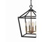 Jonathan Y Pagoda 12" 4-Light Classic Traditional Metal Cage Lantern LED Pendant, Oil Rubbed Bronze/Brass Gold JYL7436D - alternate 2