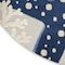 Homeroots 8' Navy Blue And Gray Round Starfish Indoor Outdoor Area Rug 546822 - alternate 4