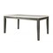 Homeroots 64" White And Gray Marble And Solid Wood Dining Table 319145 - alternate 3