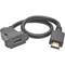 Tripp Lite HIGH-SPEED HDMI WITH ETHERNET ALL-IN-ONE KEYSTONE/PANEL MOUNT EXTENSION CABLE M P162-001-KPA-BK - alternate 1