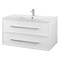 Cutler MILANO 36 in Wall Hung Vanity WHITEw/top (Modern Shaker) FV-WHITE36MS - alternate 2