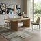 Homeroots 94" Natural Wood Double Pedestal Base Dining Table 631296 - alternate 2