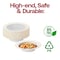 Smarty Had A Party 12 oz. White with Gold Edge Rim Plastic Soup Bowls (120 Bowls), 120PK 111G-CASE - alternate 2