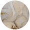 Homeroots 8' Round Beige Round Abstract Washable Non Skid Indoor Outdoor Area Rug 559672 - alternate 2