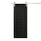 Sartodoors Modern Barn Door 42 x 96 inches, Ego 5012 Painted Black Oak, 8FT Silver Rail Track Heavy Hardware EGO5012BD-S-CHK-4296 - alternate 1