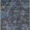 Homeroots 5' X 8' Teal Blue And Charcoal Floral Washable Indoor Outdoor Area Rug 604163 - alternate 2