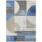 Homeroots 9' X 12' Blue Gray And Ivory Geometric Washable Indoor Outdoor Area Rug 617978 - alternate 5