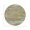 Homeroots 8' Beige And Fern Green Round Abstract Washable Indoor Outdoor Area Rug 630827 - alternate 2