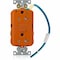 Leviton GFCIDplxRcptclOutlt, 20A, 125VAC, Org GFTR2-IGO - alternate 1