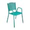 Leisure Craft 31 5/8" Tall Dining Height Stackable Perforated Chair, Teal C1-PERF-TEAL - alternate 1