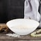 Smarty Had A Party 6 oz. White with Gold Rim Organic Round Disposable Plastic Dessert Bowls (120 Bowls), 120PK 936-WHG-CASE - alternate 2