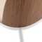 Leisuremod Tule Dining Chair with Leather Seat & White Steel Frame, Walnut/Light Brown, 2PK TWCWN18LBR2 - alternate 2