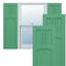 Ekena Millwork True Fit PVC San Miguel Mission Style Fixed Mount Shutters, Lilly Pads, 12W x 44H, PR TFP001SM12X044LP - alternate 1
