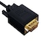 Sanoxy 6ft USB 3.1 Type C Male to VGA 1920x1200 at 60Hz Male Cable, Black SNX-CBL-LDR-U3109-1106 - alternate 2