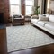 Homeroots 3' X 5' Ivory And Black Geometric Washable Indoor Outdoor Area Rug 613554 - alternate 3