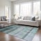 Homeroots 3' X 5' Teal Ombre Washable Non Skid Indoor Outdoor Area Rug 563685 - alternate 2