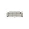 Homeroots 104" Light Gray Top Grain Leather Reclining Metal USB Sofa 720389 - alternate 3