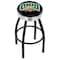 Holland Bar Stool Co 30" Blk Wrinkle Ohio University Swivel Bar Stool, Chrome Ring L8B3C30UnivOH - alternate 1