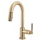 Brizo Litze Pull-Down Prep Faucet with Arc Spout, Knurled Handle Luxe Gold 63943LF-GL - alternate 2