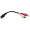 Tripp Lite Audio Cable, 3.5mm, Y Split, 2 RCA, 6" P316-06N - alternate 1