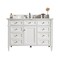 James Martin Vanities Brittany 48in Single Vanity, 3CM Eternal Jasmine Pearl Silestone Top, FreePower Wireless Charger 655-V48-BW-FEJP - alternate 1