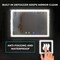Fab Glass And Mirror Bathroom Vanity LED Mirror for Wall with Anti Fog, Dimmable Touch Button, Adjustable Color Temp HC30X40 - alternate 3