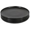 Our Table Landon 4 Piece 8.4 Inch Round Stoneware Salad Plate Set in Pepper 133178.04 - alternate 2
