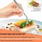 A2Z Scilab Culinary Tweezers, Blunt Serrated Jaws, 12 Inch Curved, Stainless Steel Tongs A2Z-ZR1037 - alternate 2