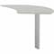 Mayline Curved Desk Medina Curved Desk Extension, 47" W, 28" D X 29-1/2" H, 47" W X MNEXTRTSS - alternate 1