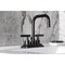 Kingston Brass Double-Handle 4" Centerset Bathroom Faucet with Brass Pop-Up, Oil Rubbed Bronze KS6645CML - alternate 2