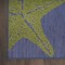 Homeroots 6' X 9' Blue Yellow And Orange Starfish Indoor Outdoor Area Rug 546870 - alternate 2