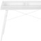 Homeroots 47" White Wood and Metal Parsons Computer Desk 489835 - alternate 3