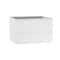 Homeroots 28" White Wood Freestanding Bathroom Vanity With White Sink And Two Drawers 627458 - alternate 1