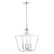 Jonathan Y Camden 13" 4-Light Iron Classic Midcentury Pendant Lantern, Chrome JYL7561B - alternate 2