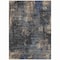 Homeroots 10' X 14' Charcoal Gray And Silver Abstract Washable Indoor Outdoor Area Rug 587895 - alternate 2