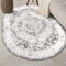 World Rug Gallery Traditional Medallion Area Rug 5 ft x 7 ft Oval Gray MON830GRAY5OV - alternate 1