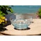 Homeroots 10" Clear and Blue Swirl Acrylic Round Salad Bowl 520892 - alternate 3